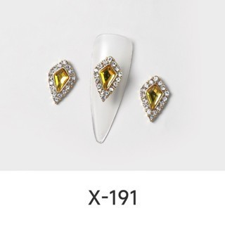 Sét 4 Charm nail - Charm đá sáng cao cấp
