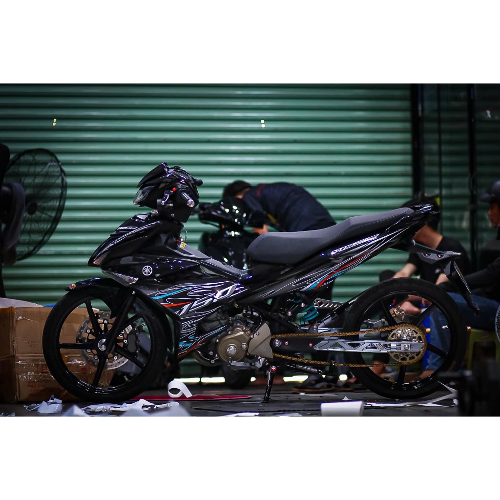 TEM RỜI EXCITER NỀN ĐEN MẪU LỬA NHIỀU MÀU HUYỀN ẢO,ĐỘC LẠ