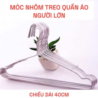  50 móc nhôm treo quần áo người lớn móc phơi đồ móc quần áo người lớn 