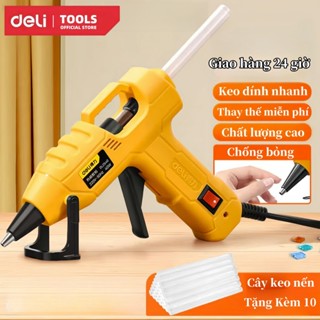 Súng bắn keo  Deli - Máy bắn keo đa năng-Tặng Kèm 10 Cây keo nến - DIY Làm Đồ Hand Made
