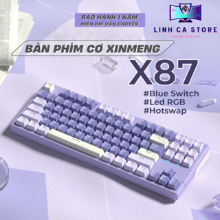 Bàn Phím Cơ Xinmeng X87 Blue Switch Led Rgb Có Hotswap 87 Phím