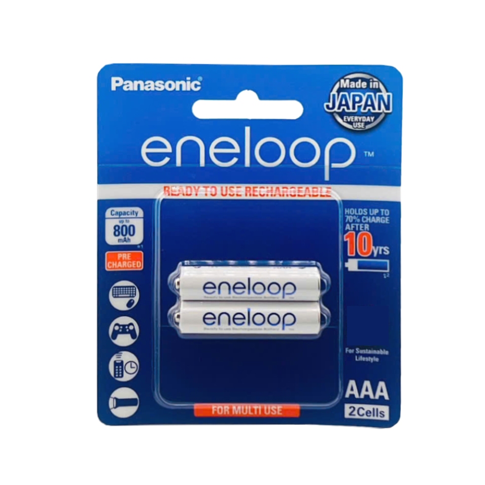 Pin Sạc AAA Eneloop Panasonic BK4MCCE Vỉ 2 Viên Chính Hãng
