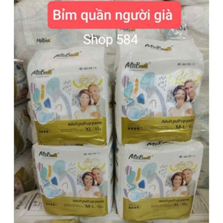 Tã bỉm quần người già Miobuss (1 gói 10miếng) size ML-XL kháng khuẩn  mềm mại siêu thấm hút