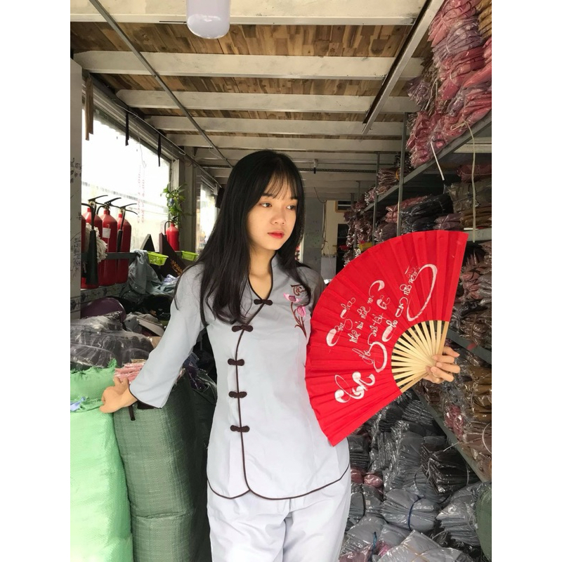 Đồ lam đi chùa # TÀU XÉO THÊU SEN