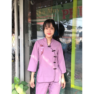 Đồ lam đi chùa # TÀU XÉO THÊU SEN