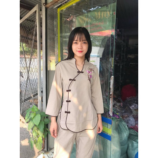Đồ lam đi chùa # TÀU XÉO THÊU SEN