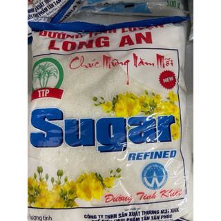 Đường tinh luyện Long An màu trắng gói 1 kg