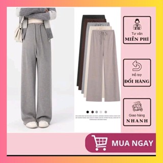  Quần bầu dài thu đông ống suông chất Nhung Tăm cao cấp không xổ lông kiểu quần chốt 