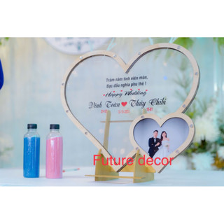 Khung thả tim + rót cát đám cưới nhiều kiểu dáng