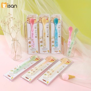 Thìa báo nóng cho bé ăn dặm Misan có cảm biến nhiệt đổi màu, Thìa ăn dặm báo nóng cho bé Misan cho bé từ 6m+