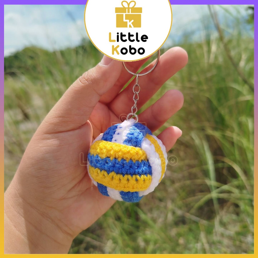 [Móc Khóa Len] Quả Bóng Chuyền Dễ Thương Bằng Len Volleyball Cao Cấp Màu Đẹp Đồ Chơi Thể Thao