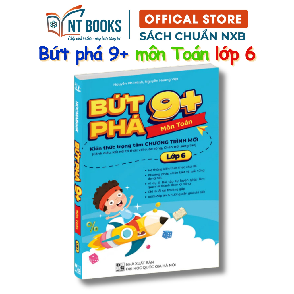 Sách - Bứt phá 9+ lớp 6 - môn Toán (theo chương trình Giáo dục Phổ thông mới) - HM