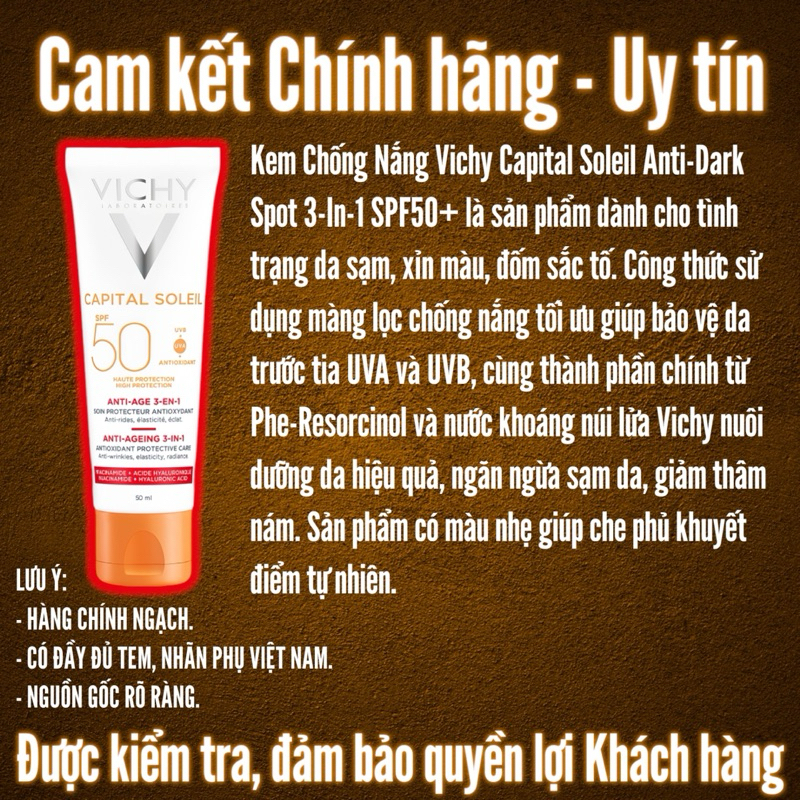 KEM CHỐNG NẮNG DƯỠNG DA VICHY