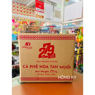 [CHÍNH HÃNG]  1 THÙNG Cà Phê Muối hoà tan 279 strong aroma : 10 bịch/thùng (45gói x 16g)
