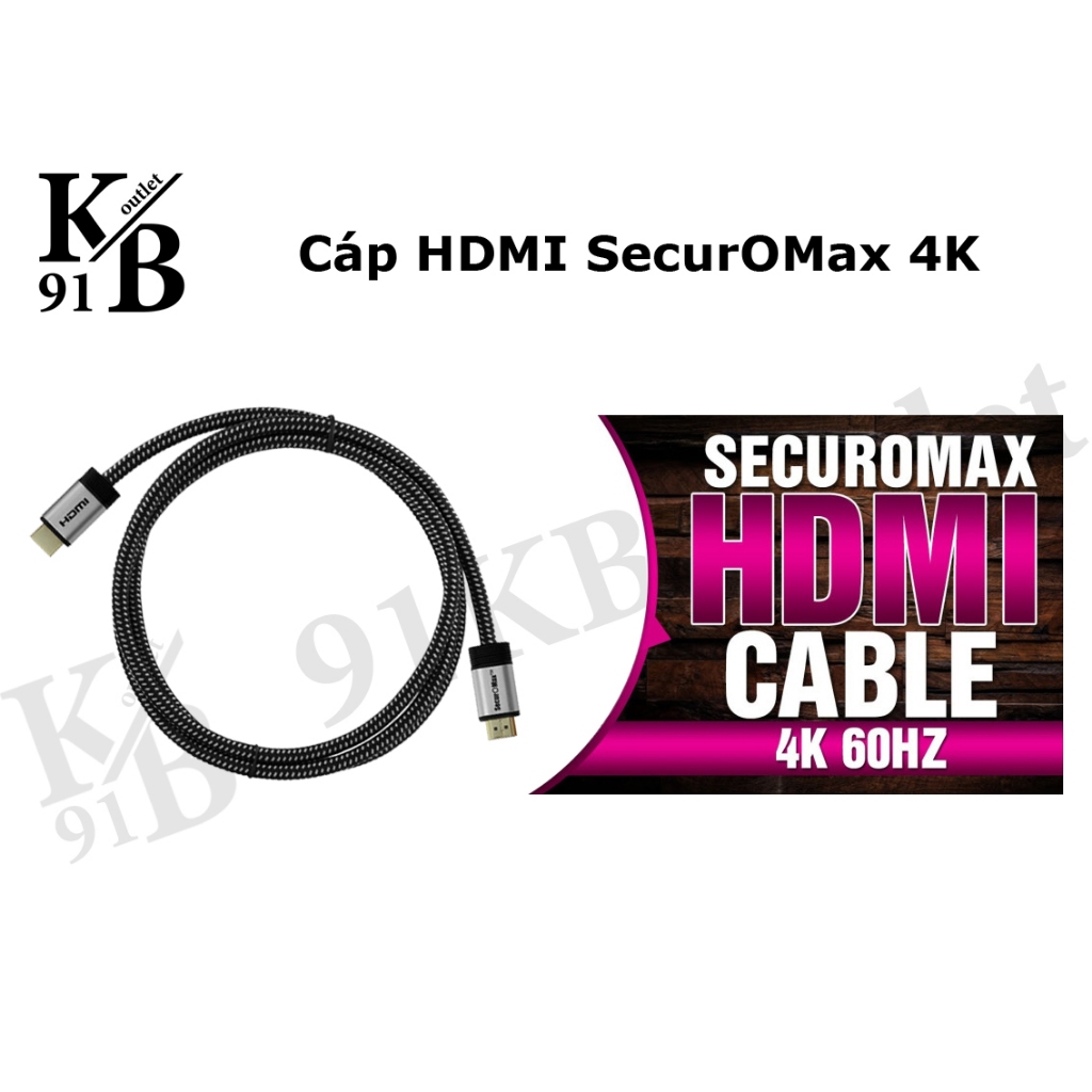 Cáp HDMI SecurOMax 4K (1m, 2m, 3m)
