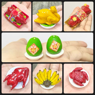 heo,gà,vịt,trái cây cúng bàn thờ thần tài mini (xưởng sx chính)