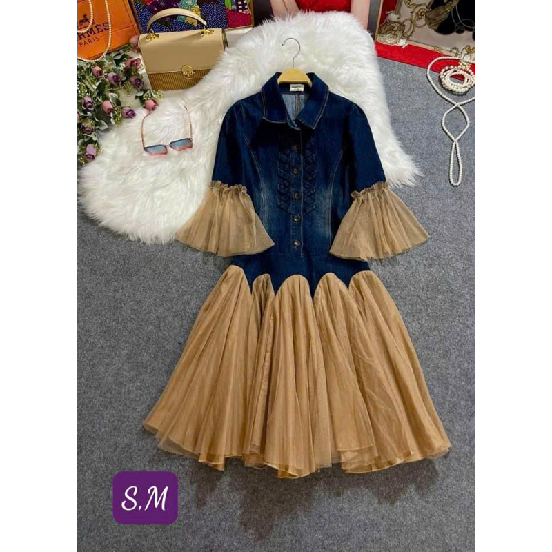 đầm jeans thiết kế