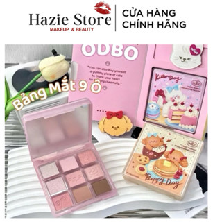 [ODBO] Bảng Phấn Mắt 9 Ô Odbo Kitten Day & Puppy Day Mèo & Cún Con Tặng Kèm Kẹp Tóc Sweet Munch 9g