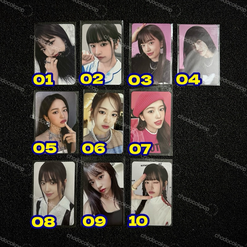 [CÓ SẴN] Card IVE Yujin, Liz, Rei, Gaeul, Leeseo pob Thẻ Ảnh