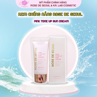 Kem chống nắng ROSE DE SEOUL PINK TONE UP SUN CREAM 50ml hạn 2027 Hàn Quốc nâng tông dưỡng trắng chống nắng TN1