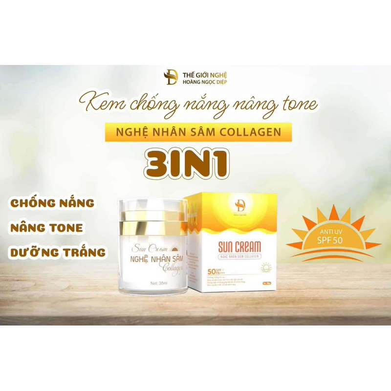 kem chống nắng nghệ nhân sâm collagen