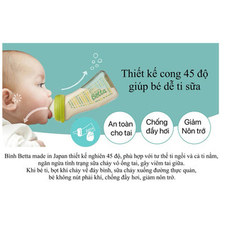 [NEW- SẴN] Bình Betta cổ rộng 240ml PPSU