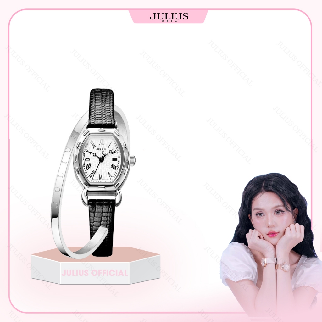 JA-544 đồng hồ nữ Julius dây da đen | Julius Official