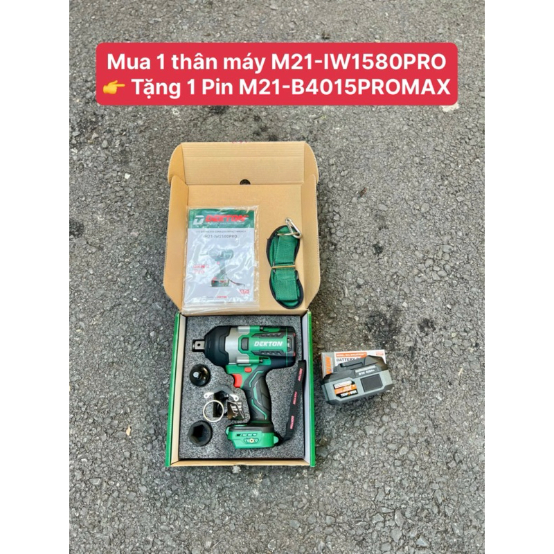 Máy siết mở bulong Dekton M21 IW1580PRO
