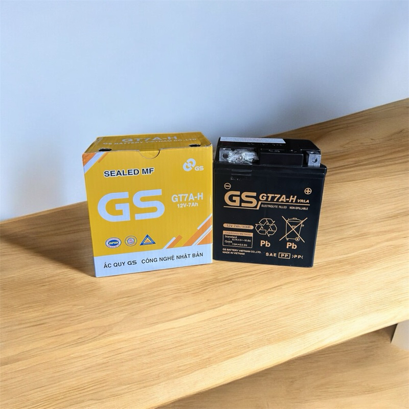 bình ắc quy xe máy dylan sh nhập ý lead đời củ Gs gt7a 12v7ah