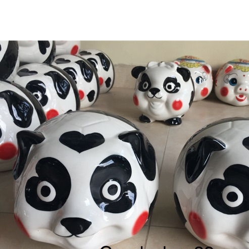 Heo đất tiết kiêm dáng gấu trúc