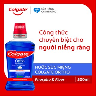Nước súc miệng Colgate Ortho với công thức chuyên biệt cho người niềng răng 500ml