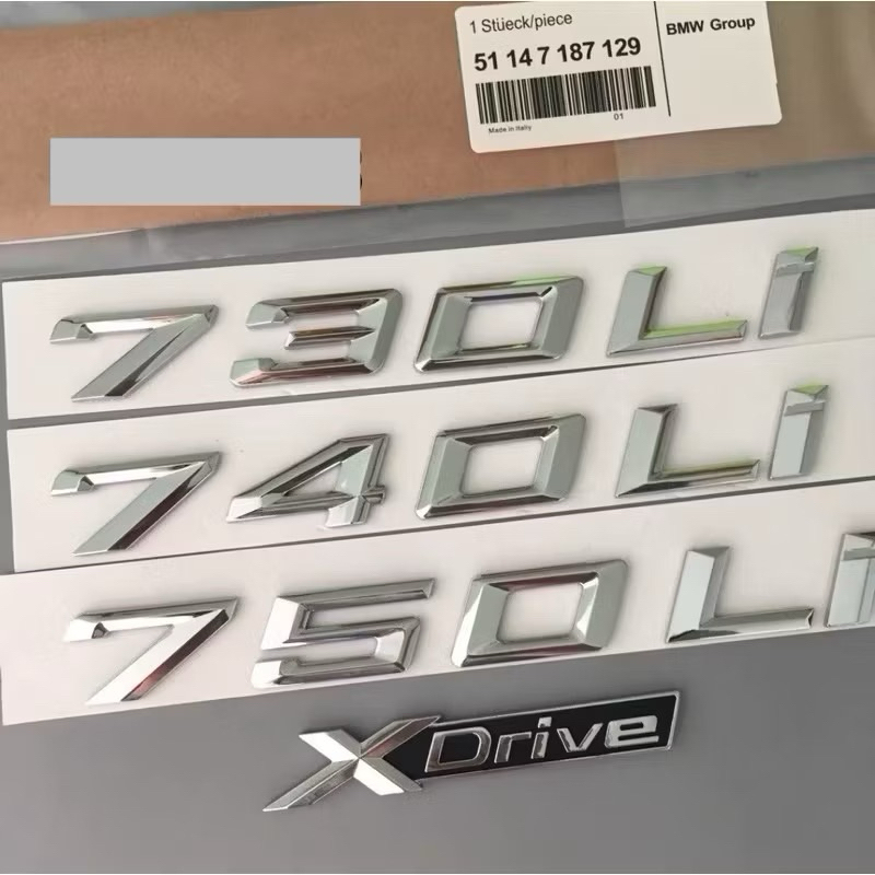 logo chữ 750Li 730Li 735Li 780Li 740Li dán thân xe BMV hàng cao cấp