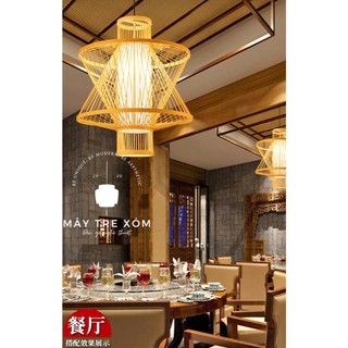 đèn tăm tre | đèn trang trí thả trần 2