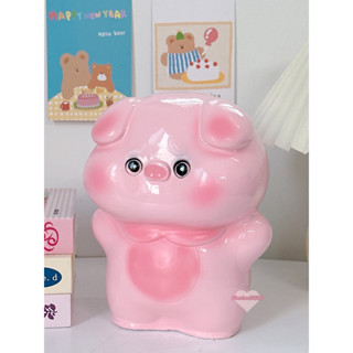  Heo đất kiết kiệm Heo baby đầu to mũm mĩm đáng yêu  C21xD17xR15  | Quà tặng trang trí Tiệm Heo SODA 