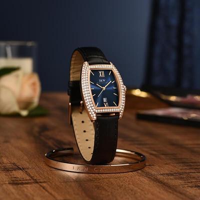 Đồng hồ nữ chính hãng I&W Carnival 537L-D2 Kính chống xước ,Chống nước 30m ,Bảo hành 24 tháng,Máy pin Quartz,dây da xịn