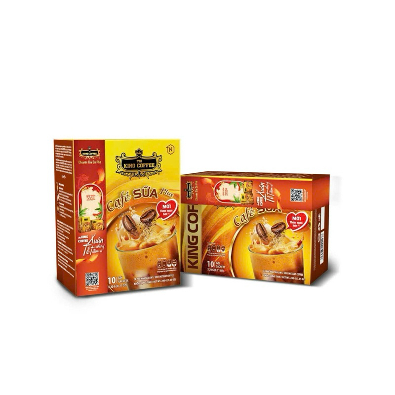 Cafe sữa Plus King Coffee mới