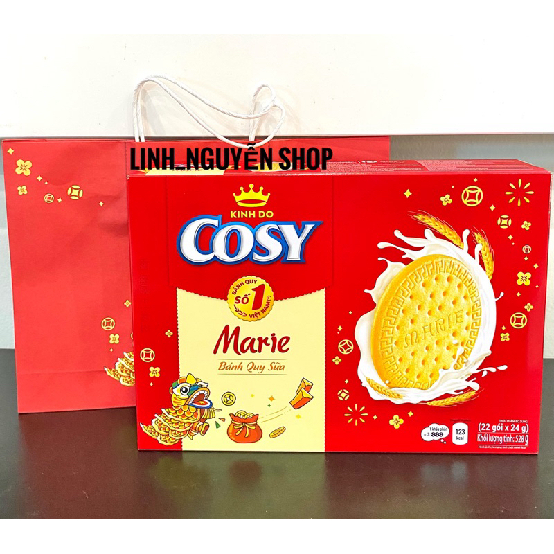 Bánh Quy Sữa Cosy Kinh Đô Hộp Tết 528G