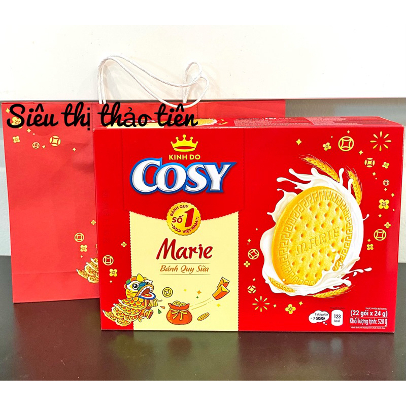 Bánh Quy Sữa Cosy Kinh Đô Hộp Tết 528G