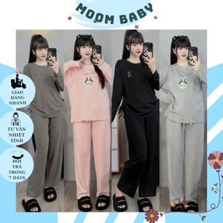 BỘ BẦU DÀI TAY THU ĐÔNG V347 CHẤT THUN TĂM CO DÃN THOẢI MÁI MẮC TRƯỚC VÀ SAU SINH