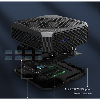 [PCNGON] Máy tính Mini PC Minisforum HX100G (Barebone)