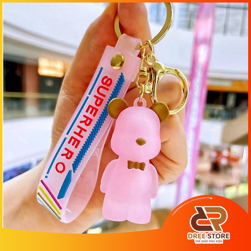 Móc khóa Bearbrick trong, móc chìa khóa, cặp sách, túi xách, Móc Chìa Khoá, Móc Khoá