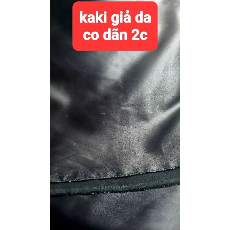 Vải da và kaki giả da