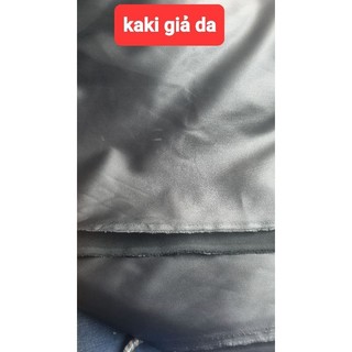 Vải da và kaki giả da