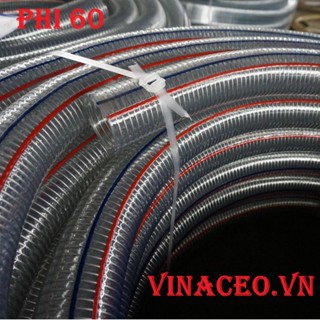  Ống nhựa mềm lõi lò xo thép - Ống PVC trong suốt chống gập dẫn dầu dẫn nước  Đơn vị tính 1m  