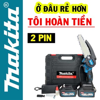 Combo Máy Cưa Xích Dùng Pin Cầm Tay MAKITA 199V Hàng Chuẩn Siêu Khỏe Cưa Các Loại Gỗ, Siêu Nhanh