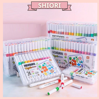 Bút Màu Acrylic Maker 24/36/48/60/80 Màu Cao Cấp Tăng Mực, Bút Màu Gốc Nước Brush Không Lem Mực Vẽ Giày, Vẽ Áo, Vẽ Kính