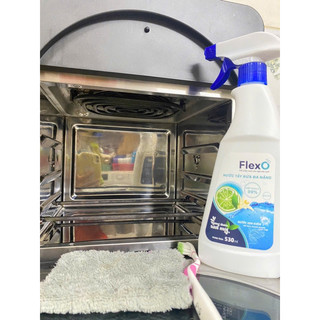 Nước Tẩy Rửa ion Kiềm FlexO pH 12.5 Tẩy Đa Năng Siêu Sạch Mọi Vết Bẩn Chai 530ml