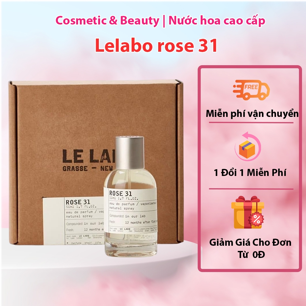 Nước Hoa Unisex LeIabo Rose 31 100ml | Cuốn Hút Và Đẳng Cấp | Aura Parfumerie