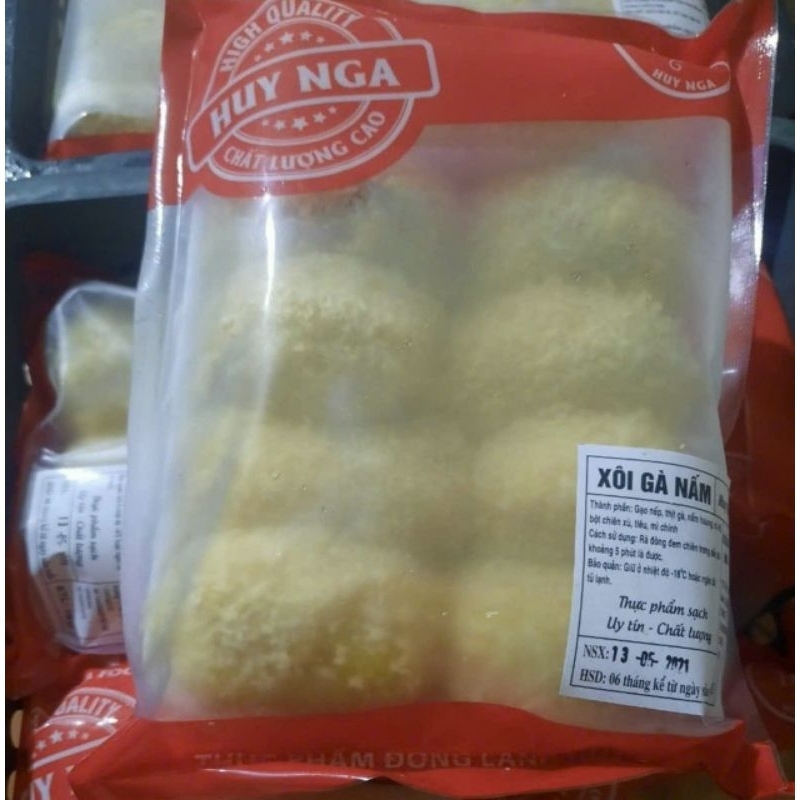 xôi gà nấm