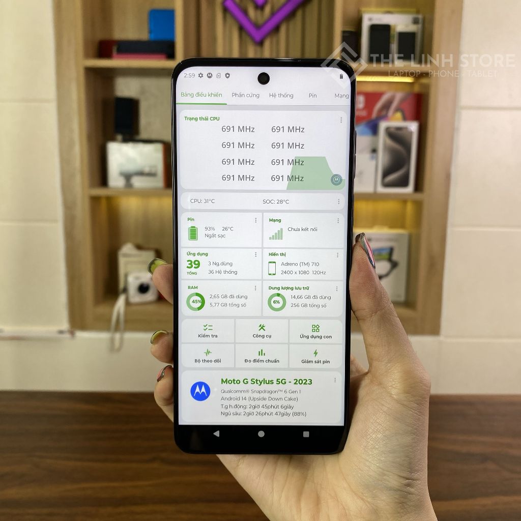 Điện thoại Motorola Moto G Stylus 5G (2023) XT2315 - Snapdragon 6 Gen 1 ram 6G 256G | BigBuy360 - bigbuy360.vn